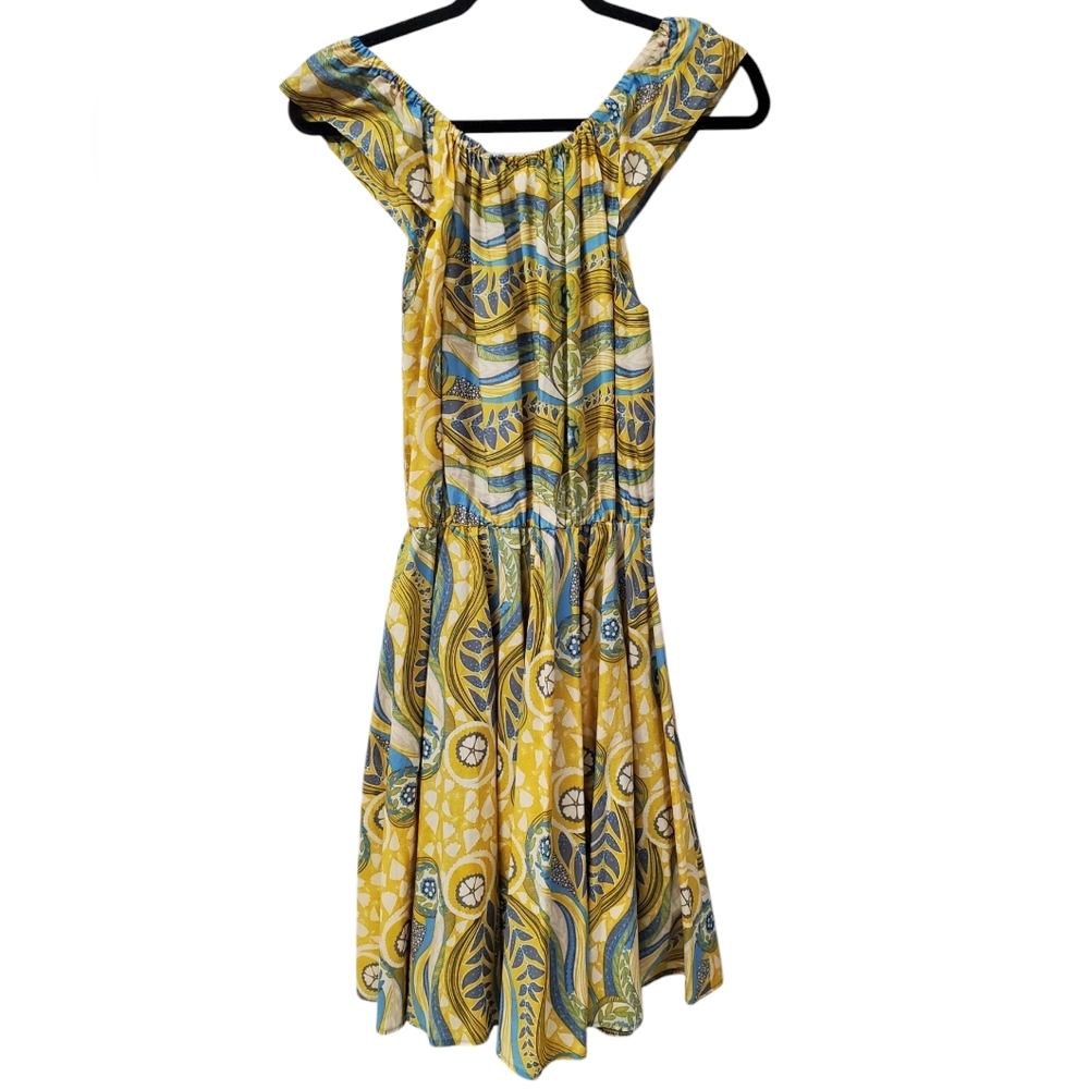 Cotton Custom Cotton Voile Swing Dress Size Small Coastal Cowgirl Boho Derby